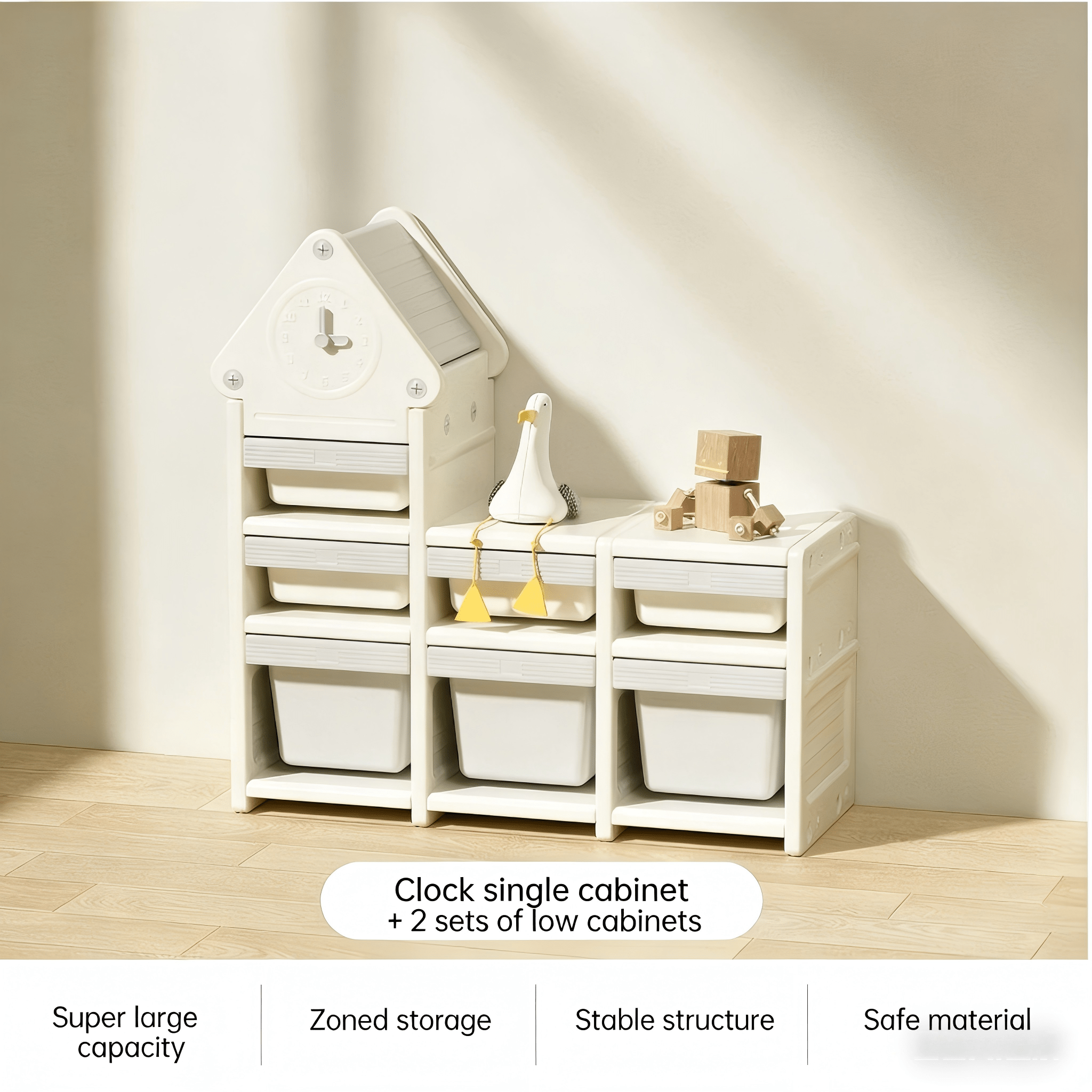 Baby Toy Storage Cabinet & Feeding Station Organizer - Milo