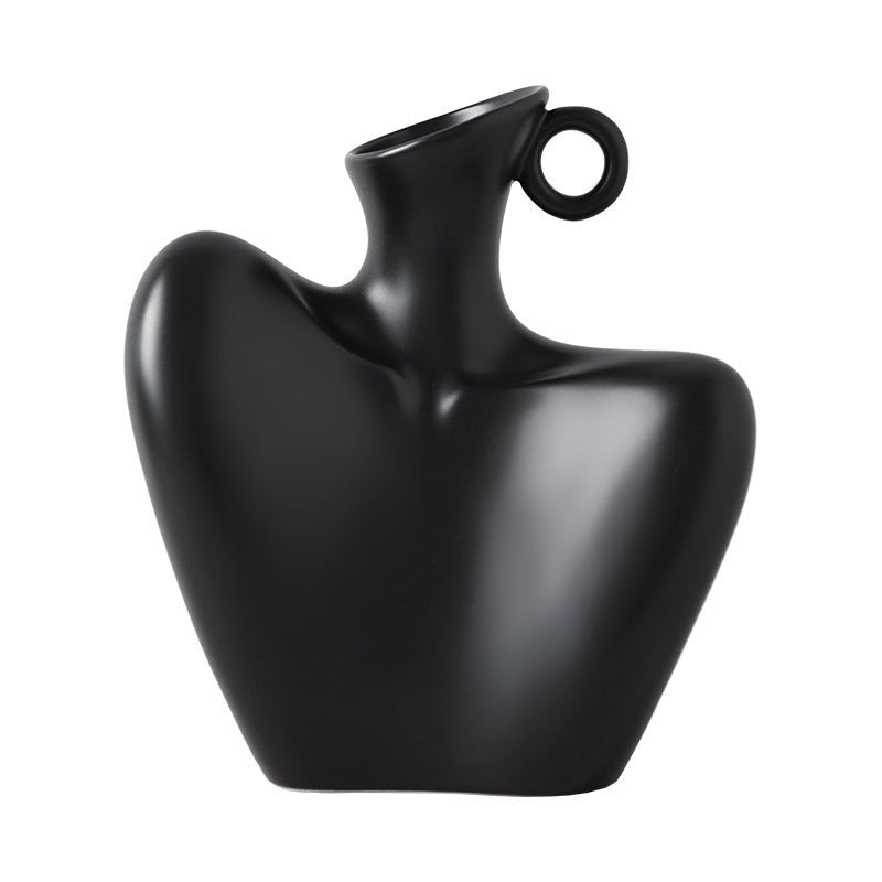 Wabi - sabi vase, ceramic living room home TV cabinet decoration. - Milo