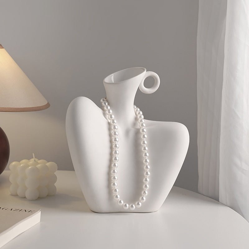 Wabi - sabi vase, ceramic living room home TV cabinet decoration. - Milo